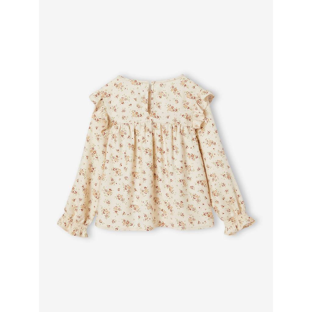 Áo sơ mi hoa be xuất Pháp cho bé gái AVB001