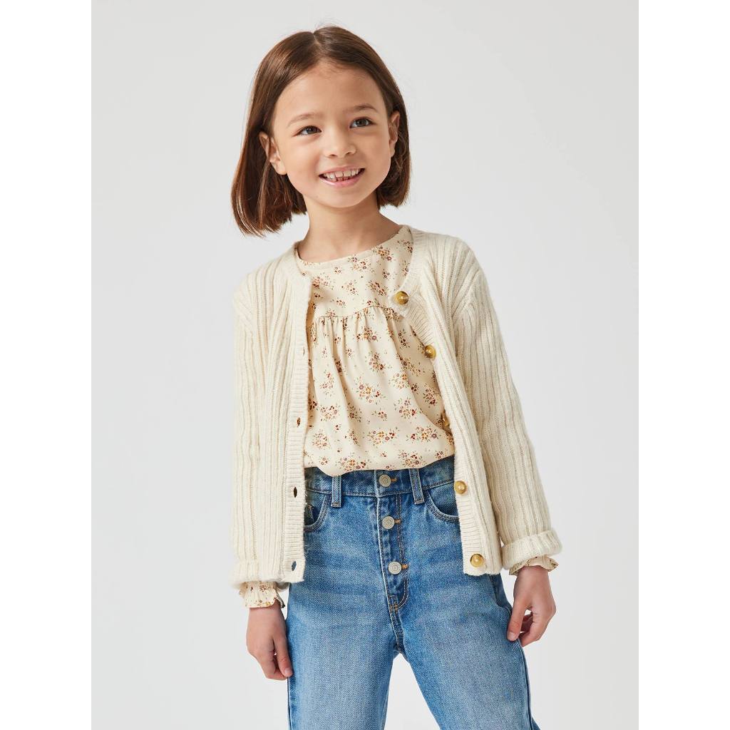 Áo sơ mi hoa be xuất Pháp cho bé gái AVB001