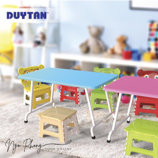 Bàn học sinh chân xếp Duy Tân 1153, Chân sắt tròn. Chân bàn cứng chắc, chân gấp tiện lợi.
