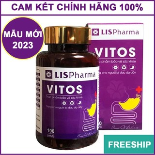 3 HỘP DẠ DÀY VITOS CHÍNH HÃNG GIÚP GIẢM ACID DỊCH VỊ, HỖ TRỢ VIÊM LOÉT DẠ DÀY TÁ TRÀNG HIỆU QUẢ