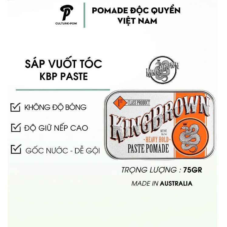 KINGBROWN CHÍNH HÃNG ⏐SÁP VUỐT TÓC KBP Paste