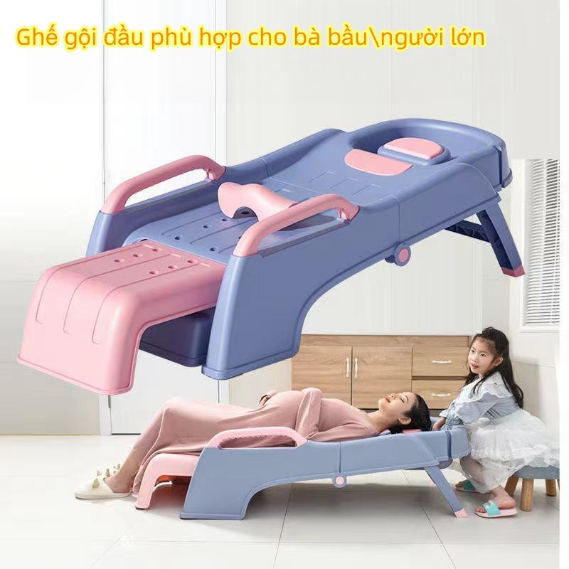 Ghế gội đầu cho bà bầu\người lớn, có thể gấp gọn cất giữ không chiếm diện tích, chất liệu pp cao cấp không có mùi