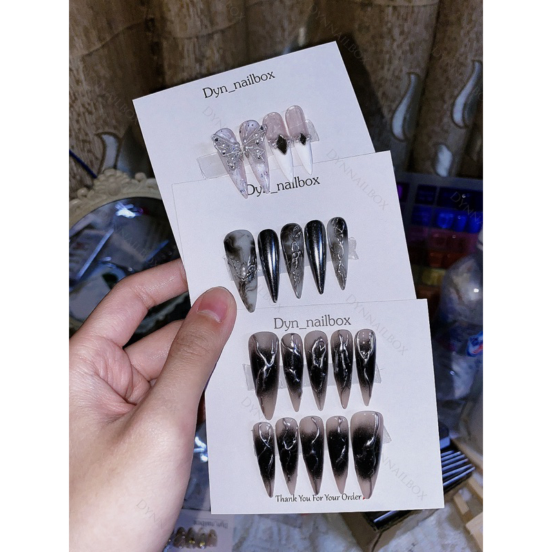 Nailbox móng tay giả ảnh thật tráng gương mẫu 120