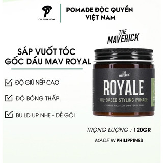 The maverick chính hãng ⎮sáp vuốt tóc gốc dầu the maverick mav royale extreme hold
