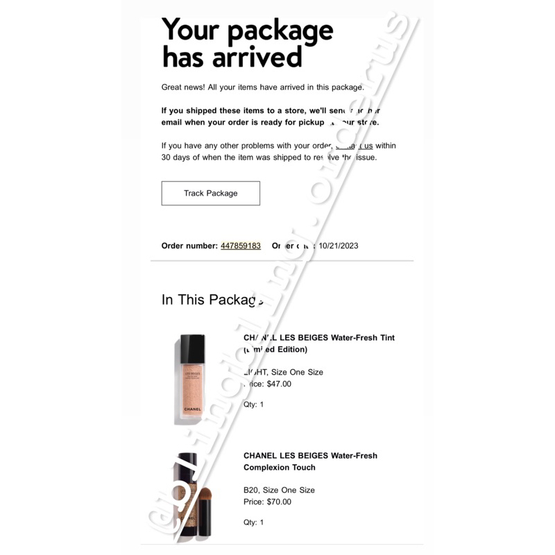 Kem nền Les Beiges Water-Fresh $47, $70