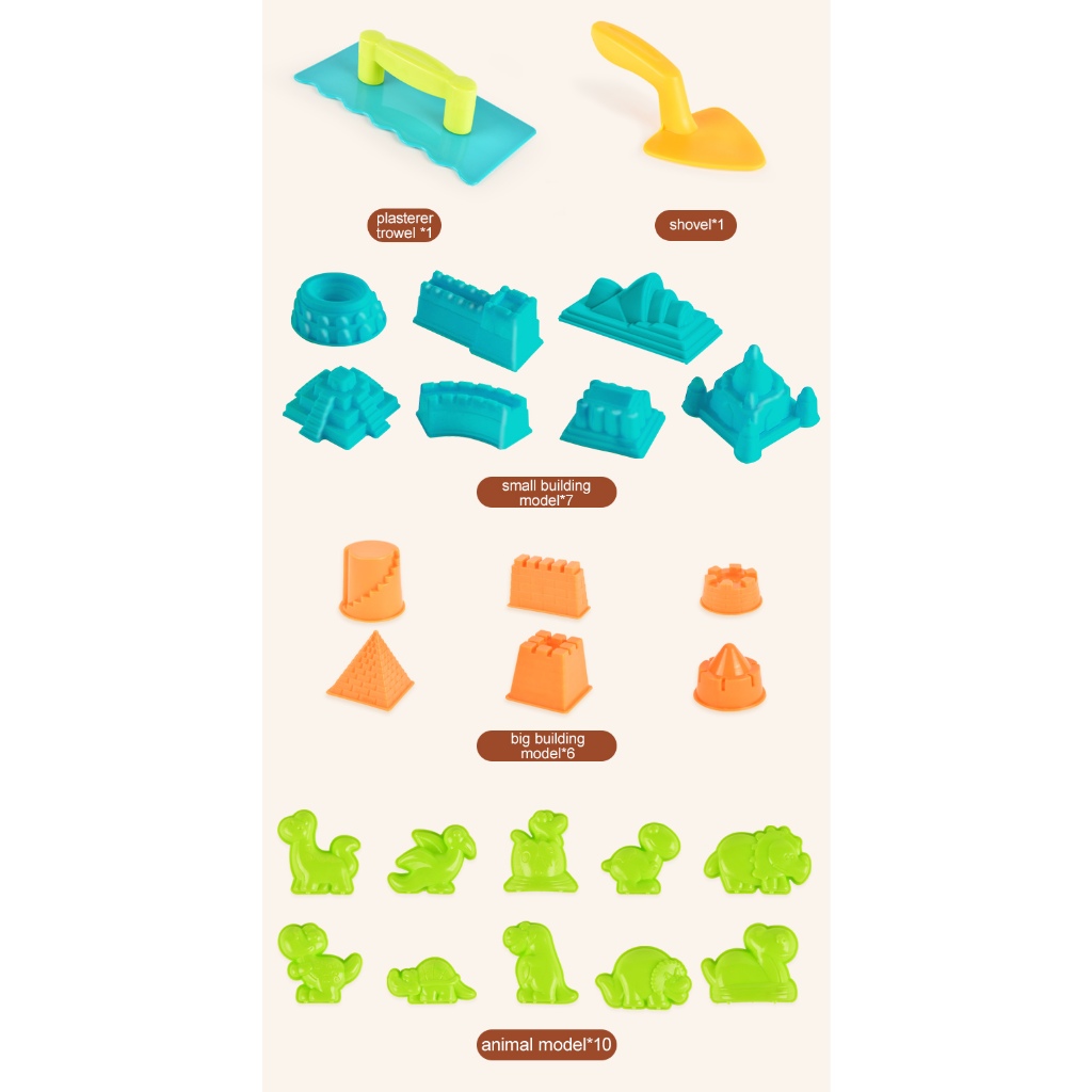 Bộ Đồ Chơi Hạt Cát Ma Thuật, Cát Động Lực Magic Sand Mideer Fullbox - Phát Triển Khả Năng Sáng Tạo Cho Bé