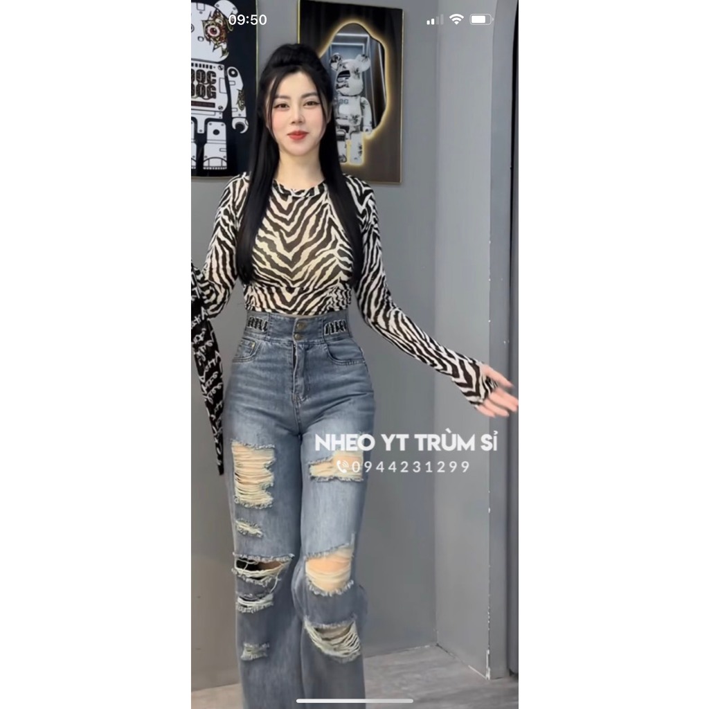 ÁO THUN VẰN DÁNG CROTOP TAY DÀI KIỂU DÁNG SEXY KHUYẾN RŨ