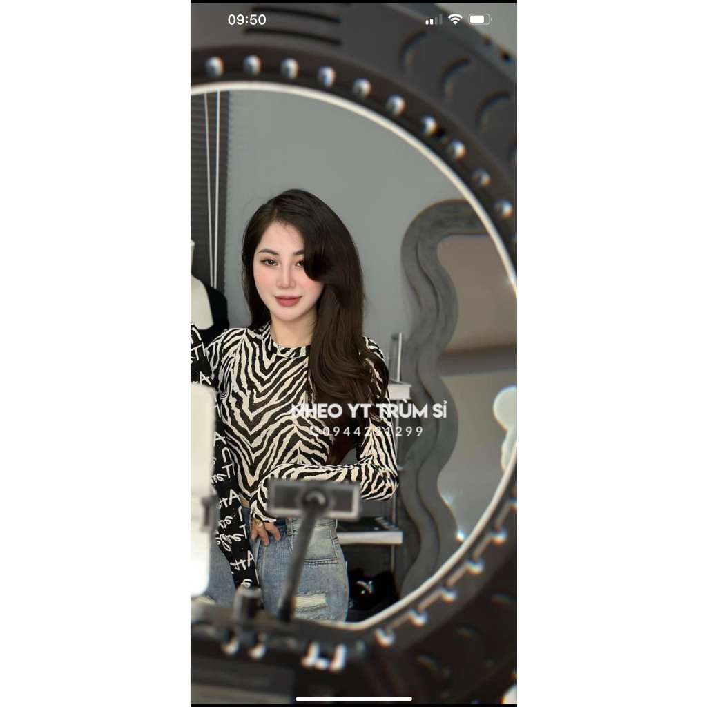 ÁO THUN VẰN DÁNG CROTOP TAY DÀI KIỂU DÁNG SEXY KHUYẾN RŨ