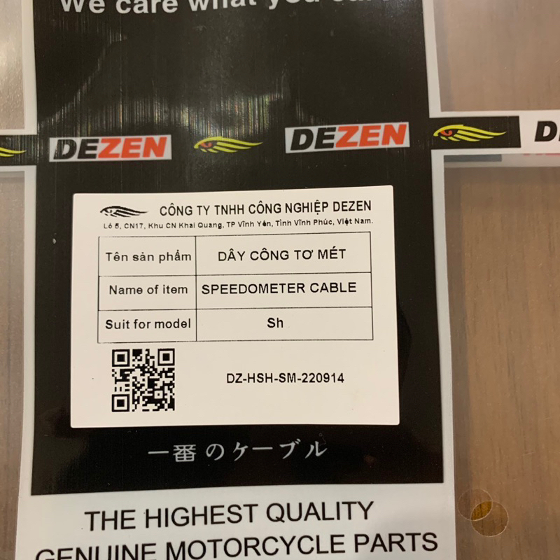 Dây công tơ mét cho xe Honda SH nhập khẩu chính hãng Dezen - Hàng chính hãng - Giá lẻ như giá sỉ