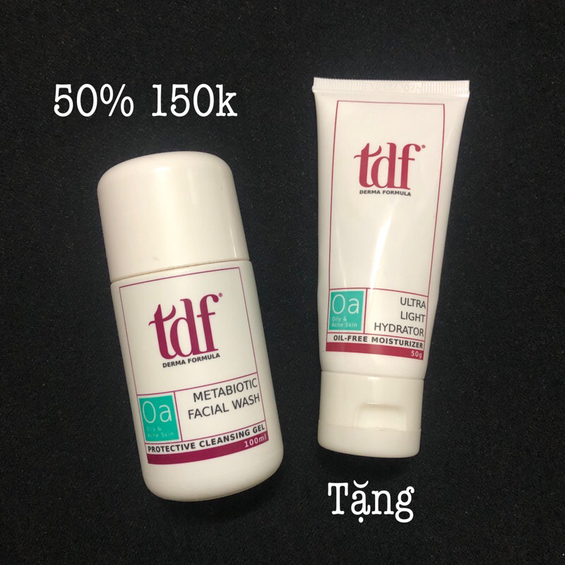 Sữa rửa mặt tdf kèm kem dưỡng tdf