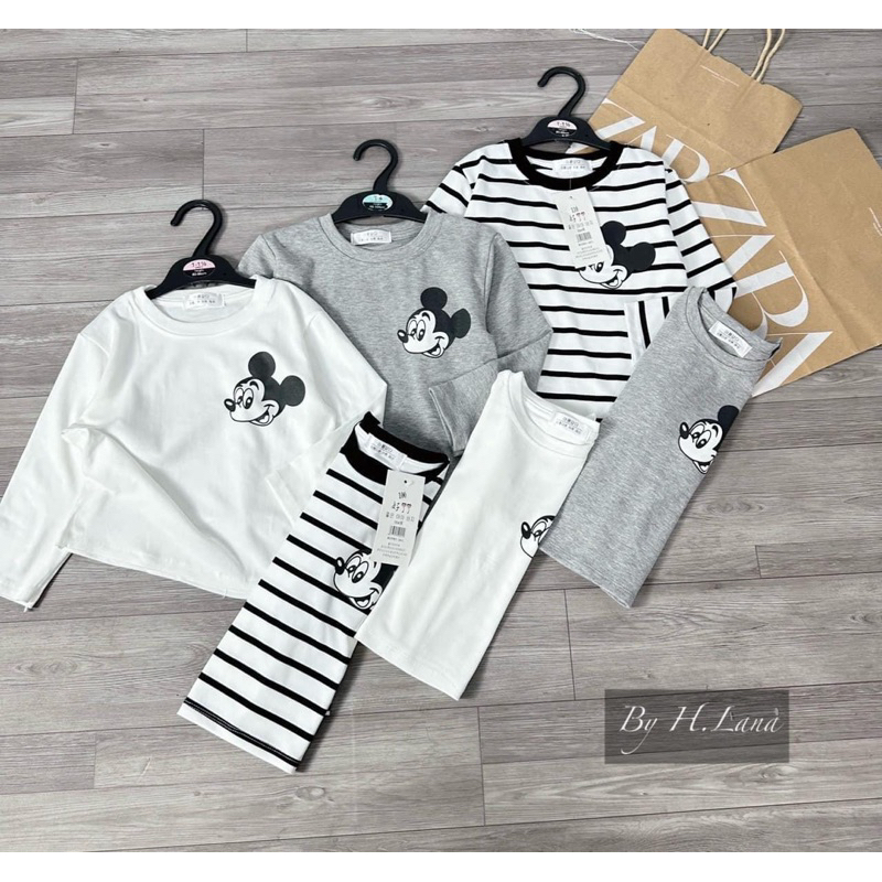 SET 3 ÁO ZIP MICKEY CHO BÉ