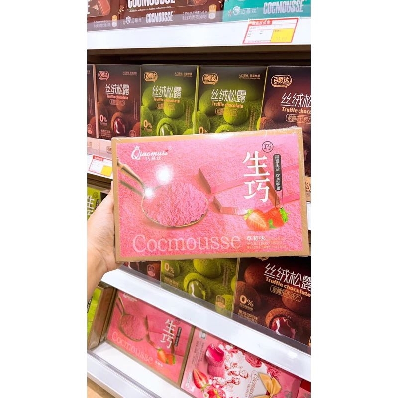 Socola nama tươi Qia vị hoa quả hàng sẵn