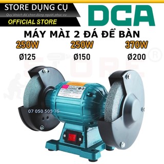 250-370w máy mài 2 đá dca ase125 ase150 ase200 , kích thước đá mài 125-200mm | máy mài 2 đầu đánh bóng kim loại