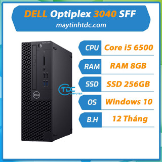 Case máy tính đồng bộ DELL Optiplex 3040/ 3050 SFF Core i5 6500 | RAM 8GB | SSD 256GB.- Bảo hành 12 tháng 1 đổi 1