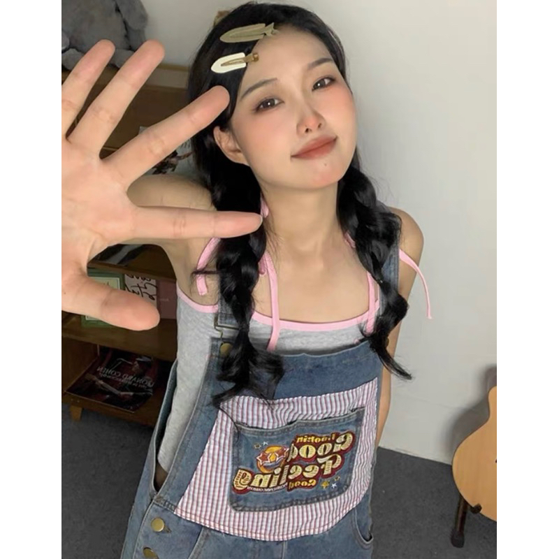 Váy yếm bò thiết kế cá tính năng động, chất vải đứng form unisex