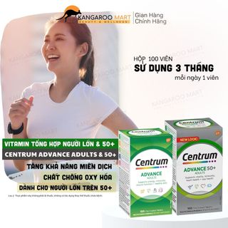 Vitamin Tổng Hợp Cho Người Lớn Centrum Advance 100 Viên