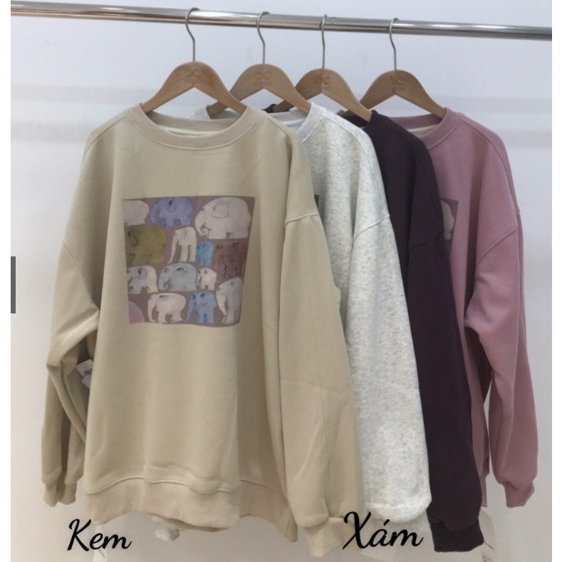 Áo Thun Swt Hình Con Voi XONXEN SHOP QUẢNG NGÃI Mã 137-1