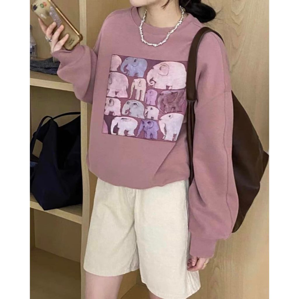 Áo Thun Swt Hình Con Voi XONXEN SHOP QUẢNG NGÃI Mã 137-1