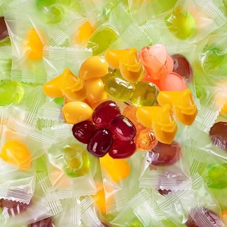 Kẹo dẻo trái cây 3d, kẹo lột vỏ mix vị 500g, 200g, 100g