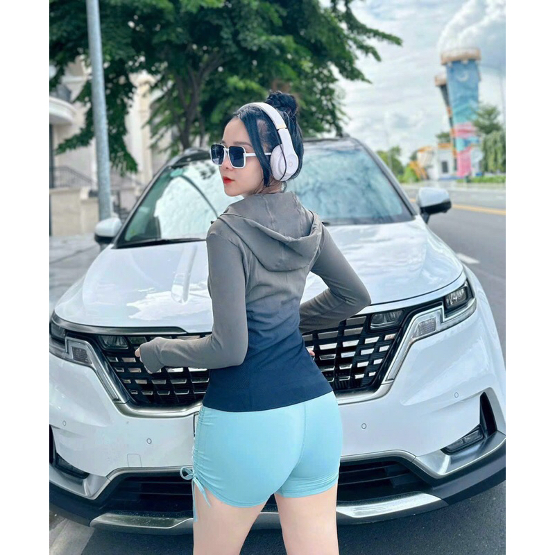 Áo khoác có túi tập gym, thể thao, yoga