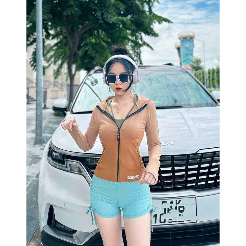 Áo khoác có túi tập gym, thể thao, yoga