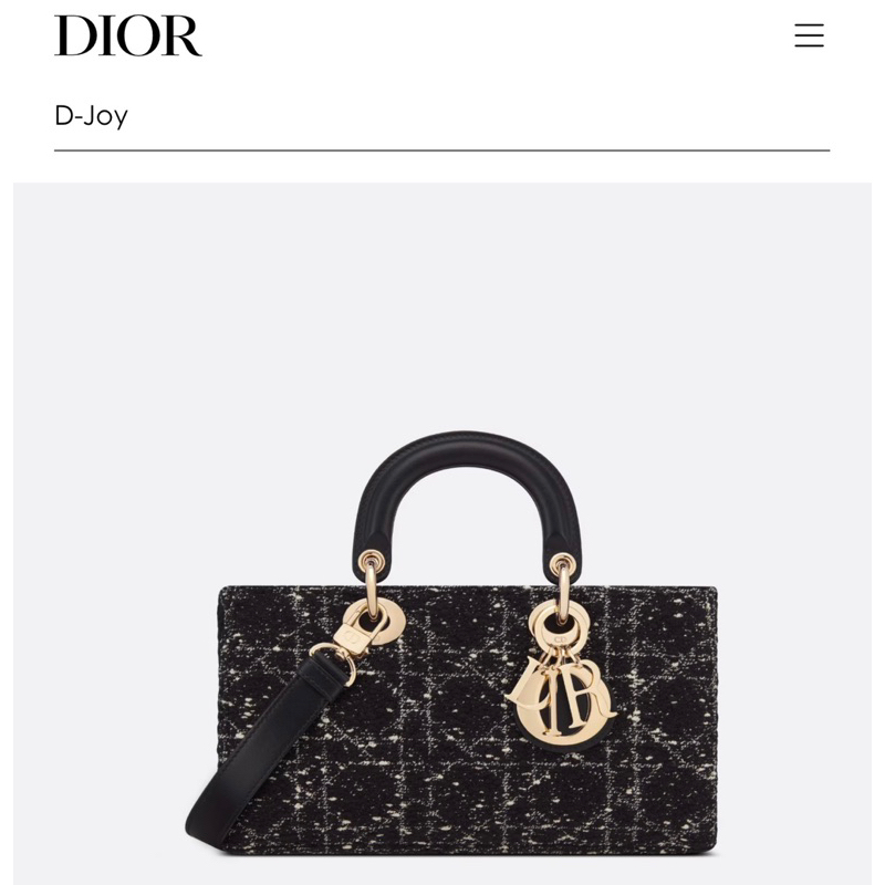 Túi xách Dior Lady D-Lite, Dior D-Joy Limited 2023 Nhập Khẩu Da Bò Nguyên Bản, Vải Tweed Màu Thêu Năm Lưới Phần Cứng Mạ