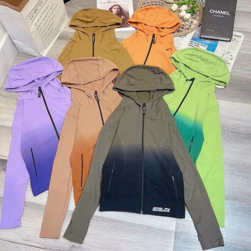 Áo khoác có túi tập gym, thể thao, yoga