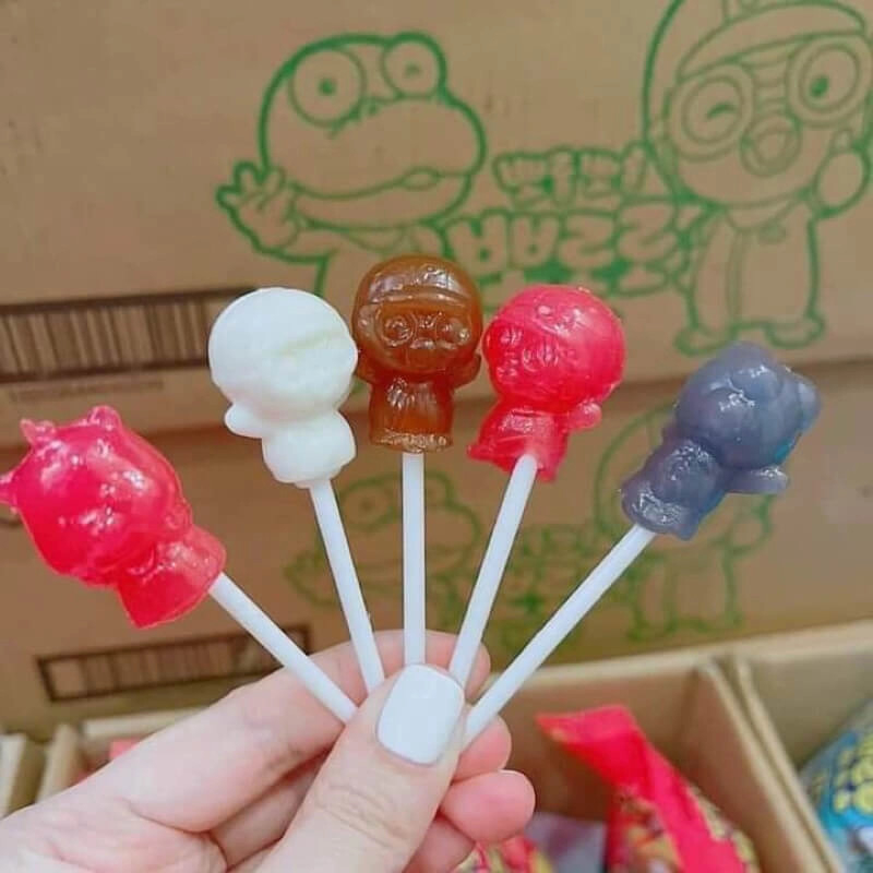 ⚠️T10/2025⚠️Kẹo Mút Pororo Không Sâu Răng,Kẹo Mút Pororo Mix 5 Vị Hoa Quả Tươi, Kẹo Mút Pororo Vị Dưa Hấu, Gói 132g