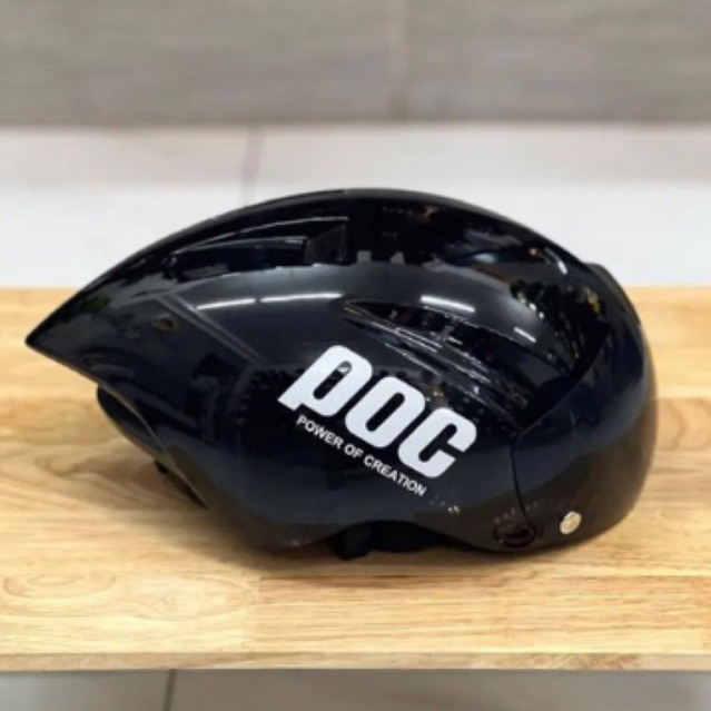 Mũ bảo hiểm 1/2 Poc01 đi xe đạp, xe máy, kính bấm chắc chắn