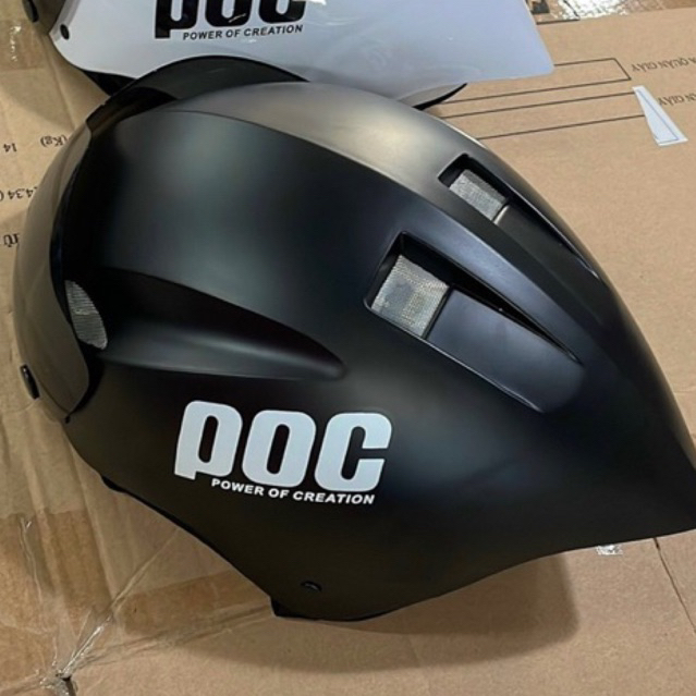 Mũ bảo hiểm 1/2 Poc01 đi xe đạp, xe máy, kính bấm chắc chắn