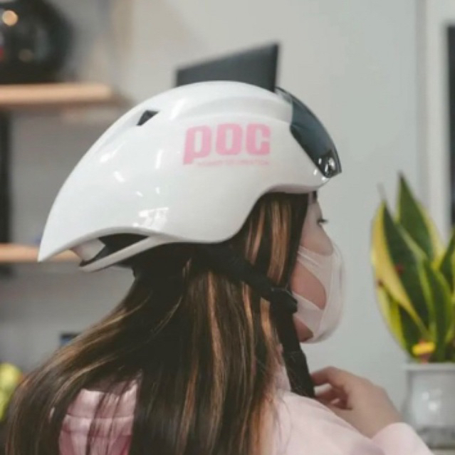 Mũ bảo hiểm 1/2 Poc01 đi xe đạp, xe máy, kính bấm chắc chắn