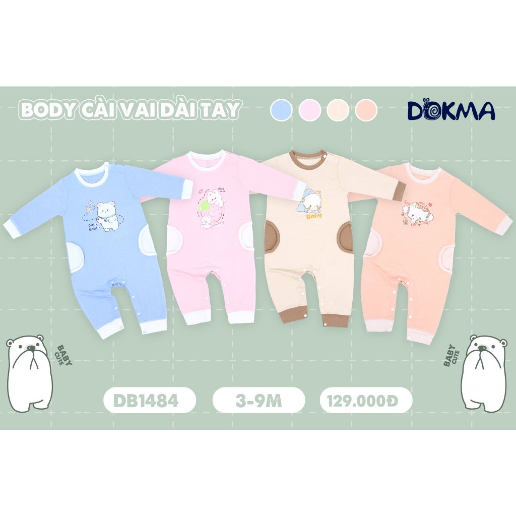 Bộ Áo Liền Quần Body Dài Sơ Sinh Vải Bamboo, Modal Mềm Mịn Cho Bé Từ 0-9 tháng Nhiều Mẫu