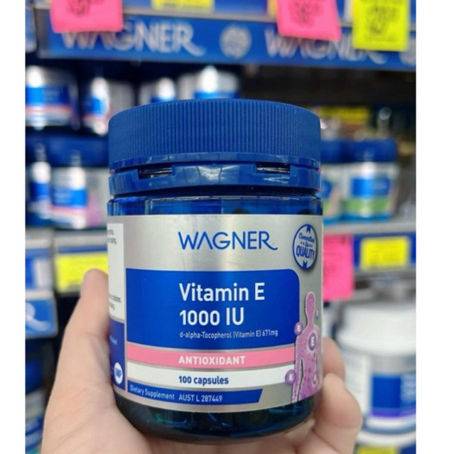 Viên uống BỔ SUNG VITAMIN E 1000IU WAGNER