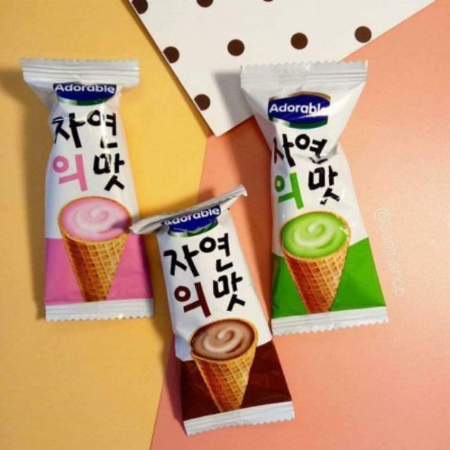 Bánh ốc quế Adorable 300g nhân kem siêu ngon