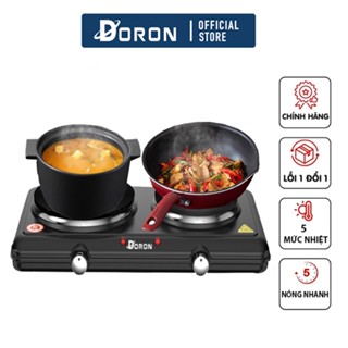 Bếp điện pha cafe DORON 3000W đun nấu đa năng, pha trà, cafe, hơ lá trầu