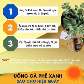 [Mua 2 hộp 30 gói tặng 10 gói  Caphexanh   ] Cà Phê Xanh Thiên Nhiên Việt