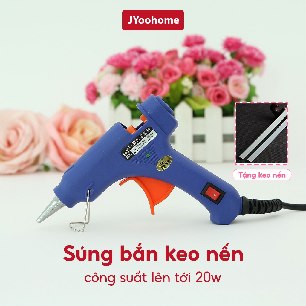 Súng Bắn Keo Nến Silicon JYoohome, Máy Keo Nến 20W Sửa Chữa Gia Đình, Làm Đồ Hand Made, Đồ Trang Trí Dụng Cụ Tiện Ích