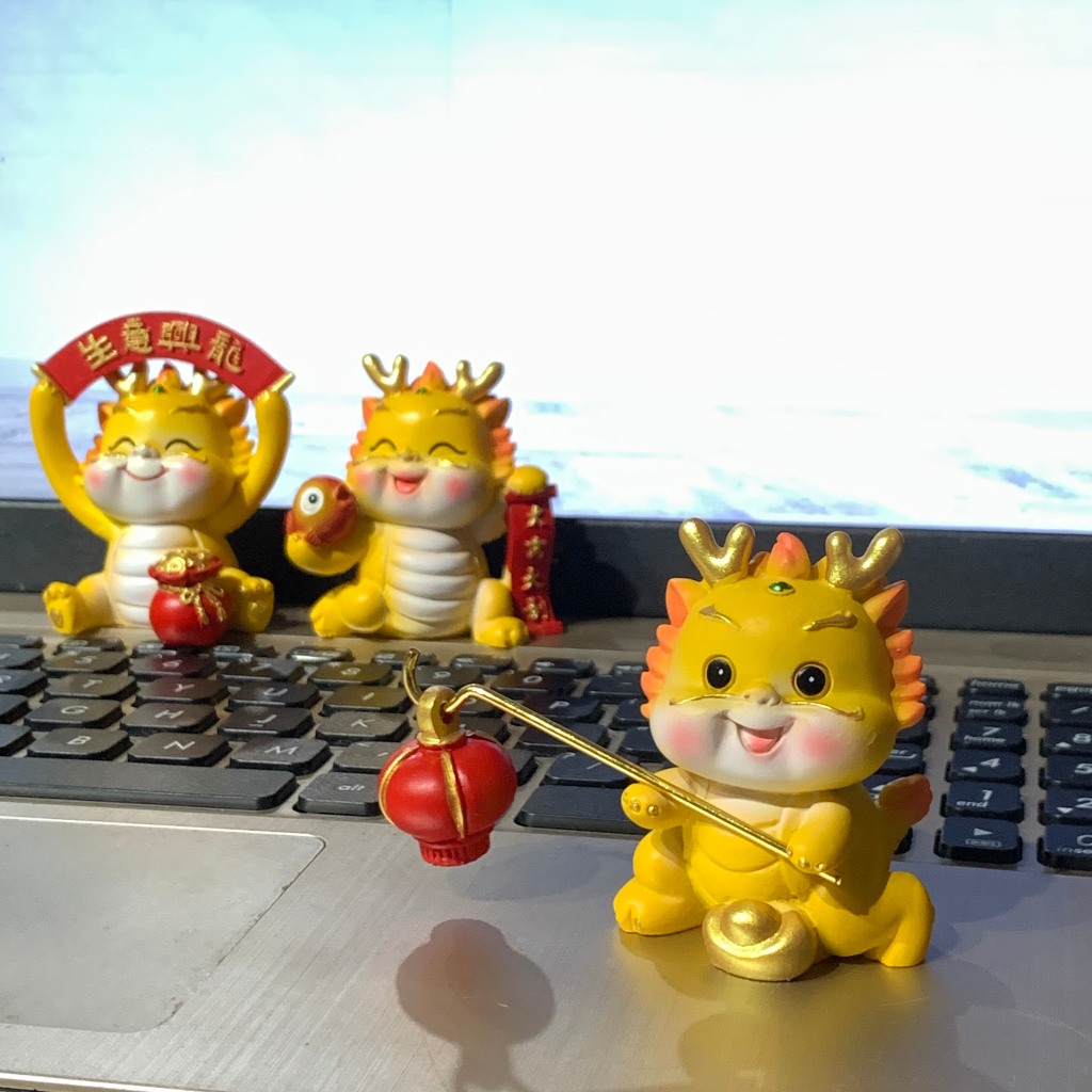 Búp Bê Rồng Hoạt Hình Phong Cách Trung Hoa 2024 Dùng Để Trang Trí Xe Hơi - Ngẫu nhiên - siêu cute