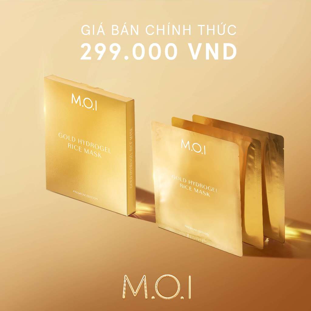 MẶT NẠ GẠO HYDROGEL VÀNG PHIÊN BẢN CAO CẤP - Hộp 3 Miếng