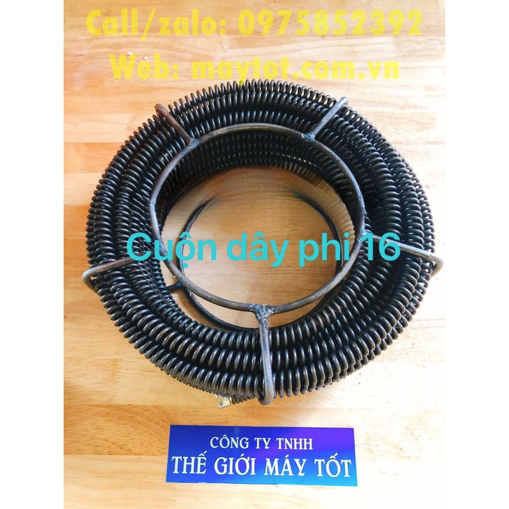 Máy thông tắc lò xo giá rẻ, công suất lớn... model GQ150 - 1800W sài dây phi 16