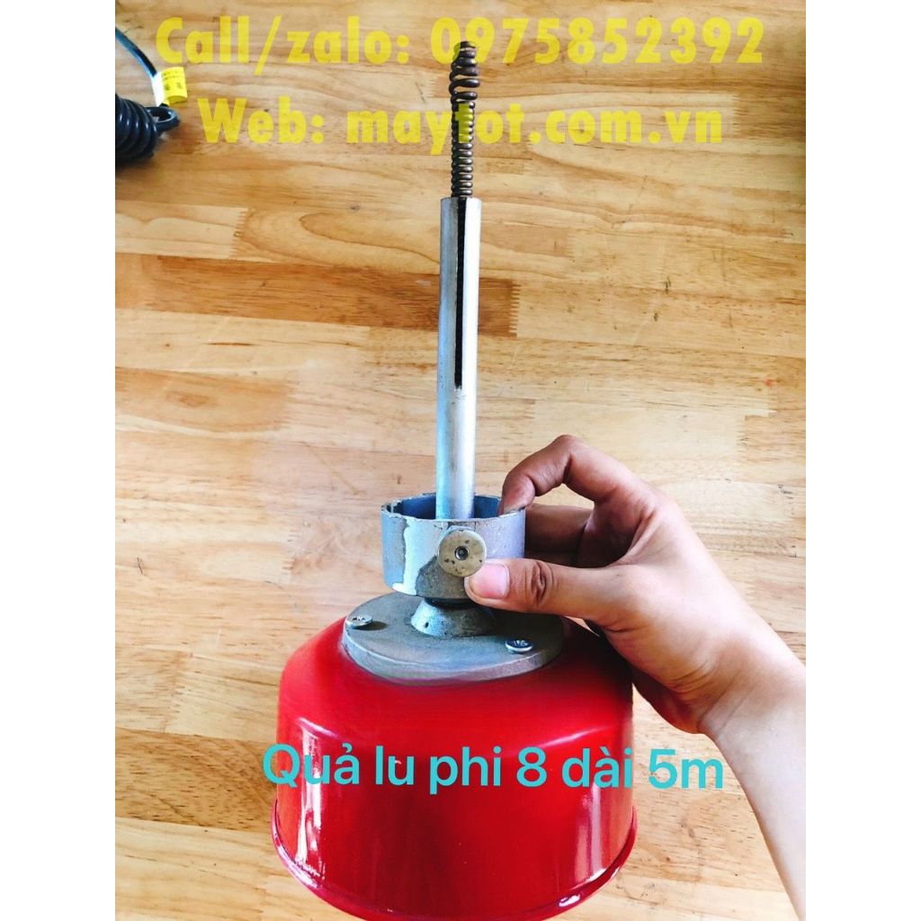 Máy thông tắc cống GQ150A- công suất 1800W... sử dụng dây xích kéo dây curoa tăng sức mạnh đẩy lò xo...
