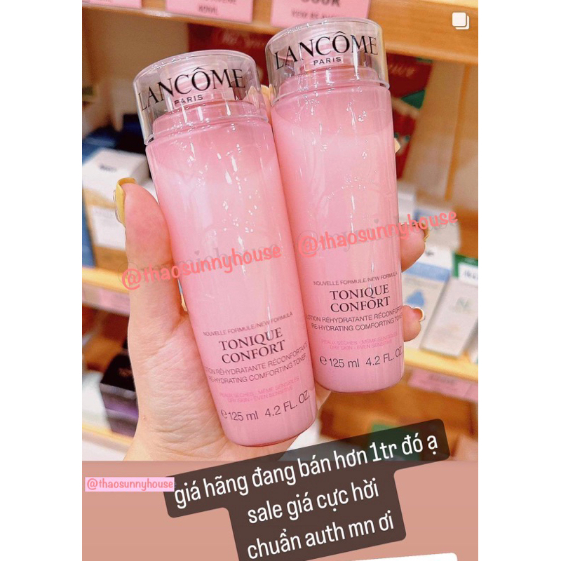 Toner Lancome hồng 125ml 𝐓𝐎𝐍𝐈𝐐𝐔𝐄 𝐂𝐎𝐍𝐅𝐎𝐑𝐓