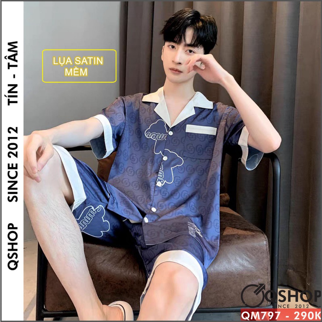 Bộ đồ ngủ mặc nhà pijama nam QSHOP QM797 - QM798