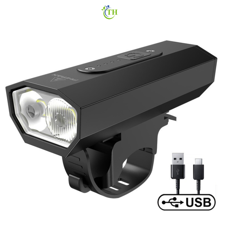 Đèn led xe đạp thể thao, đèn USB chống nước siêu sáng mã 0011