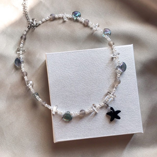 𝐈𝐜𝐞 & 𝐒𝐭𝐚𝐫𝐝𝐮𝐬𝐭 • Dây Chuyền Ngôi Sao Đen Mix Hạt Sò
