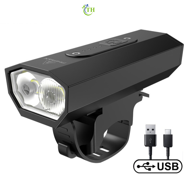 Đèn led xe đạp thể thao, đèn USB chống nước siêu sáng mã 0011