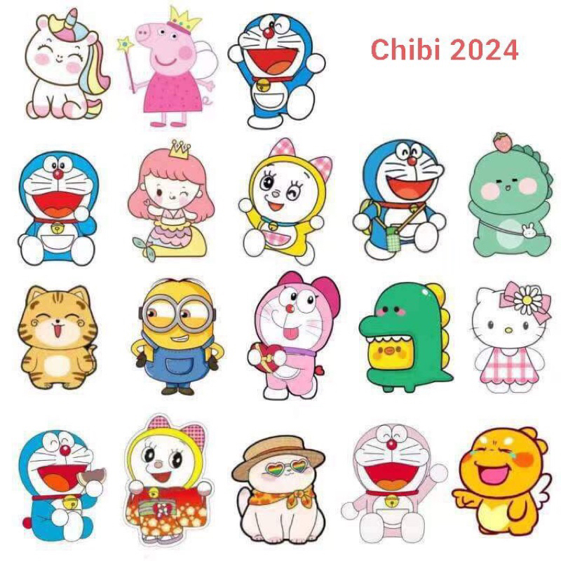 Combo 10 bao lì xì chi bi hoạt hình siêu cute dễ thương TẾT 2024