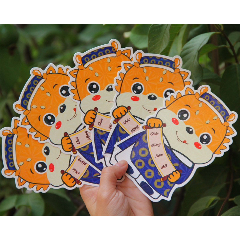 Combo 10 bao lì xì chi bi hoạt hình siêu cute dễ thương TẾT 2024