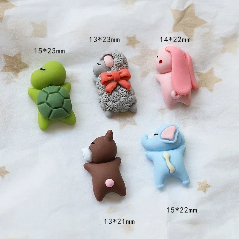 Mô hình động vật đang ngủ trang trí ô tô xe máy bảng điều khiển bằng nhựa dễ thương