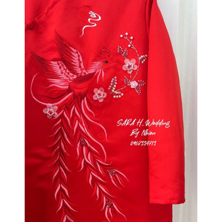 Áo dài cặp đỏ cao cấp